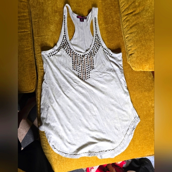 Rock & Roll Cowgirl Studded Tank Top - Picture 1 of 3